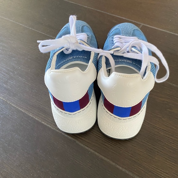 Stella McCartney Blue Denim Loop Sneakers - Picture 10 of 13